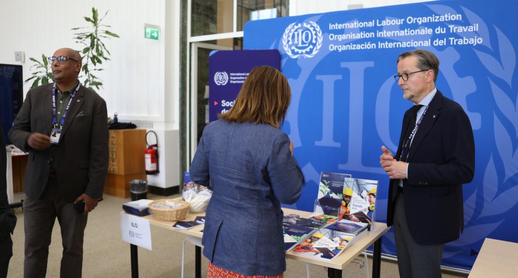 Picture of the ILO stand 