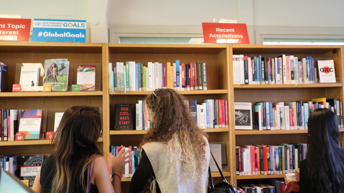 Users browse books in the Main Reading Room.